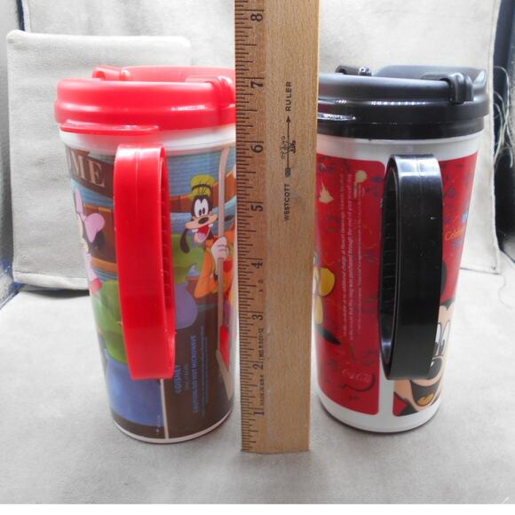 Walt Disney Parks Whirley Travel Mug Resort Souvenir Cup Lot of 2 w/Lids - Picture 5 of 8